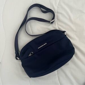Mandarina Duck Navy Blue Nylon Crossbody Bag